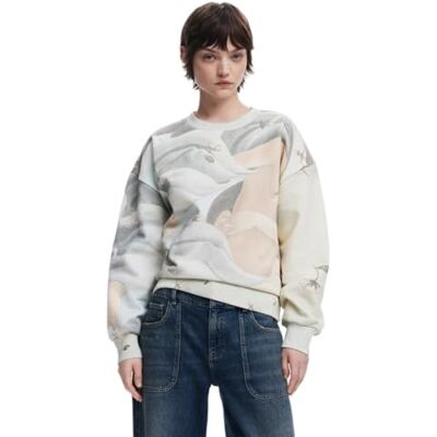 Desigual Sweat_Venus, 1001 Raw, S, vit, S Desigual Sweat_Venus, 1001 Raw, S, vit, S