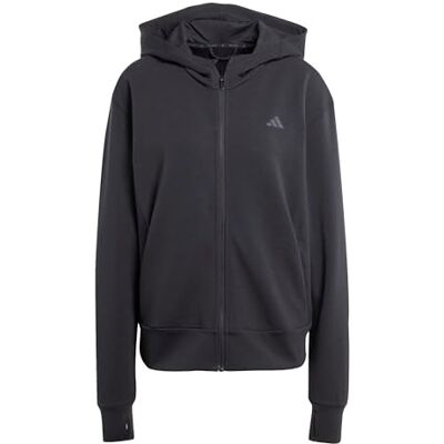 adidas dam D4T Workout Full Zip Hooded Sweatshirt, black, XXS adidas dam D4T Workout Full Zip Hooded Sweatshirt, black, XXS