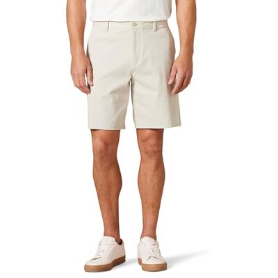 Amazon Essentials herr klassisk passform 9 tum komfort stretch chinos kort, sten, 40 Amazon Essentials herr klassisk passform 9 tum komfort stretch chinos kort, sten, 40