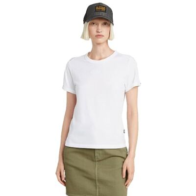 G-STAR RAW Embro g-script logo r t wmn, Vit (vit D26069-d975-110), XS G-STAR RAW Embro g-script logo r t wmn, Vit (vit D26069-d975-110), XS