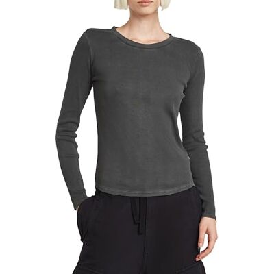 G-STAR RAW Overdyed slim ls r t wmn, Svart (Dk Black Gd D26454-d968-b564), S G-STAR RAW Overdyed slim ls r t wmn, Svart (Dk Black Gd D26454-d968-b564), S