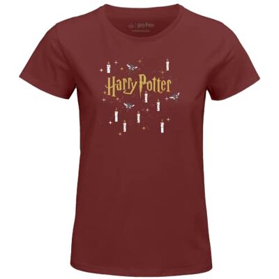 HARRY POTTER T-shirt dam, Vinröd, L HARRY POTTER T-shirt dam, Vinröd, L