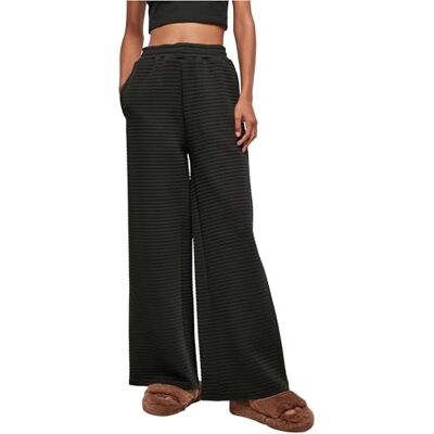Urban Classics Dam quiltad vida ben sweatpants, svart, XS Urban Classics Dam quiltad vida ben sweatpants, svart, XS