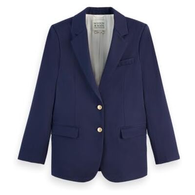 Scotch & Soda Boyfriend Gabardin Twill Blazer, Marin 410, M Scotch & Soda Boyfriend Gabardin Twill Blazer, Marin 410, M