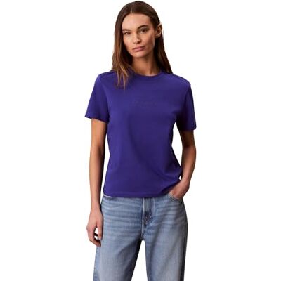 Calvin kvinnors Ss klassisk monolog t-shirt LV047F831G grafiska t-shirts, lila, S Calvin kvinnors Ss klassisk monolog t-shirt LV047F831G grafiska t-shirts, lila, S