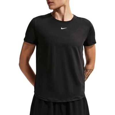 NIKE One Classic Df SS T-Shirt för kvinnor, Black/White, XS NIKE One Classic Df SS T-Shirt för kvinnor, Black/White, XS