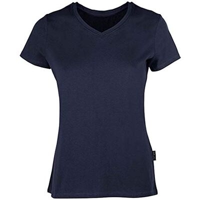 HRM dam F Luxury V-hals T-shirt, Marinblå, L HRM dam F Luxury V-hals T-shirt, Marinblå, L