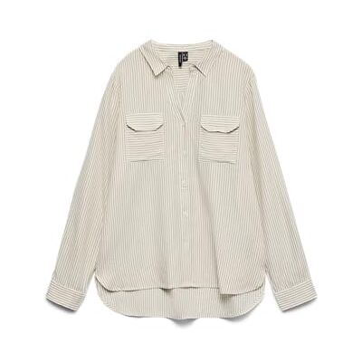 VERO MODA Dam Vmbumpy Ls glitterskjorta WVN Ga Noos, snövit, XS, Snövit, XS VERO MODA Dam Vmbumpy Ls glitterskjorta WVN Ga Noos, snövit, XS, Snövit, XS