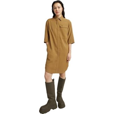 G-STAR RAW Cargo Tunic Dress kortärmad, Beige (Dk fall D25245-d714-1395), S G-STAR RAW Cargo Tunic Dress kortärmad, Beige (Dk fall D25245-d714-1395), S