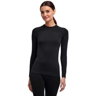 FALKE dam Baslager Ovandel Maximum Warm Round Neck W L/s Sh funktionellt garn snabbtorkande 1 del, Svart Black 3000 Trend, XS FALKE dam Baslager Ovandel Maximum Warm Round Neck W L/s Sh funktionellt garn snabbtorkande 1 del, Svart Black 3000 Trend, XS