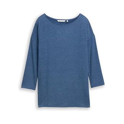 TOM TAILOR Denim T-shirt för kvinnor, 10318 – Dark Duck Blue, XXL TOM TAILOR Denim T-shirt för kvinnor, 10318 – Dark Duck Blue, XXL
