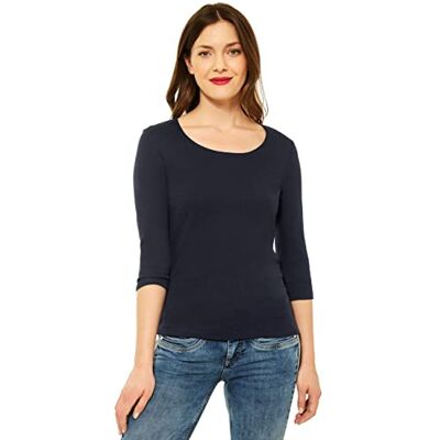 Street One Damen Style Pania T-Shirt, Deep Blue Neu, 38 Street One Damen Style Pania T-Shirt, Deep Blue Neu, 38