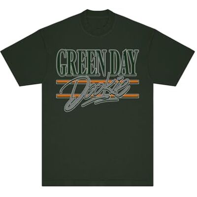Green Day Unisex-vuxen Dookie 90-tal souvenir T-shirt, Skogsgrön, 3XL Green Day Unisex-vuxen Dookie 90-tal souvenir T-shirt, Skogsgrön, 3XL