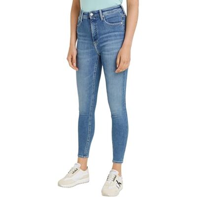Calvin jeans dam hög midja supersmala ankelbyxor, Denim ljus, 34W Calvin jeans dam hög midja supersmala ankelbyxor, Denim ljus, 34W