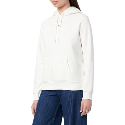 Tommy Jeans dam TJW REG TONAL LINEAR HOODIE EXT pullover huvtröja, vit, XS, Vit (Ecru), XS Tommy Jeans dam TJW REG TONAL LINEAR HOODIE EXT pullover huvtröja, vit, XS, Vit (Ecru), XS