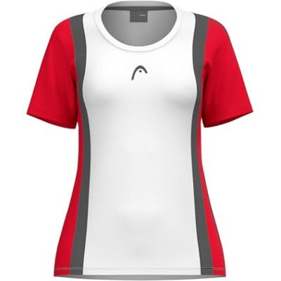 HEAD Club 25 TECH T-shirt dam röd vit, Röd Vit, S HEAD Club 25 TECH T-shirt dam röd vit, Röd Vit, S