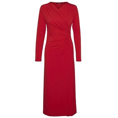 VERO MODA dam Vmrasmine Ls V-neck 7/8 Dress Jrs Ga Jerseyklänning VERO MODA dam Vmrasmine Ls V-neck 7/8 Dress Jrs Ga Jerseyklänning