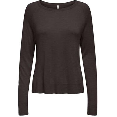 ONLY Onlvienna Ls O-hals KNT Nca, Choklad tårta, XXL ONLY Onlvienna Ls O-hals KNT Nca, Choklad tårta, XXL