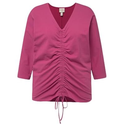 Ulla Popken Ulla popkar, kvinnor, stora storlekar, T-shirt med batt ärm och dragsko, lila, 58/60 SE Ulla Popken Ulla popkar, kvinnor, stora storlekar, T-shirt med batt ärm och dragsko, lila, 58/60 SE