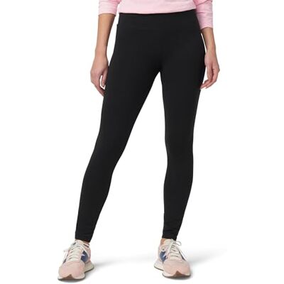 HUE Damleggings i ultra bomull med brett midjeband fashionabla leggings, Svart, M HUE Damleggings i ultra bomull med brett midjeband fashionabla leggings, Svart, M