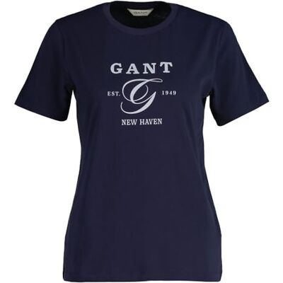 GANT REG Graphic SS T-HIRT, Kvällsblå, L GANT REG Graphic SS T-HIRT, Kvällsblå, L