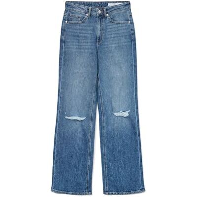 VERO MODA Vmtessa Hr Wide DST Jeans Ra380 Ga Noos, Mellanblå denim, 30W / 34L VERO MODA Vmtessa Hr Wide DST Jeans Ra380 Ga Noos, Mellanblå denim, 30W / 34L