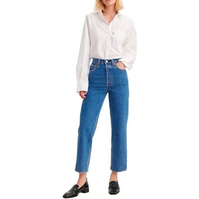 Levi's dam Jeans Ribcage Straight Ankle, Jazz Pop, 26W / 31L Levi's dam Jeans Ribcage Straight Ankle, Jazz Pop, 26W / 31L