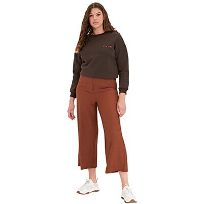 Trendyol Dam Brown Plenty of Byxor byxor 42 Trendyol Dam Brown Plenty of Byxor byxor 42