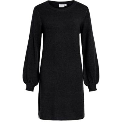 Vila Viril L/S Volume Sleeve stickad klänning Noos Vila Viril L/S Volume Sleeve stickad klänning Noos