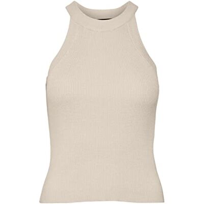 VERO MODA Dam VMGOLD Rib Tank Top Tröja, Birch, XS, Björk, XS VERO MODA Dam VMGOLD Rib Tank Top Tröja, Birch, XS, Björk, XS
