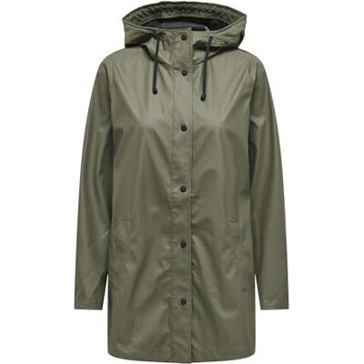 ONLY Damer Onlnewelles Raincoat Cc OTW kappa, Kalamata, XL ONLY Damer Onlnewelles Raincoat Cc OTW kappa, Kalamata, XL