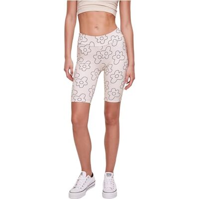 Urban Classics Ladies High Waist AOP Tech Cycle Shorts, cykelbyxor för kvinnor, finns i många olika färger, storlekar XS – 5XL, Mjuk havsgräsblomma, XXL Urban Classics Ladies High Waist AOP Tech Cycle Shorts, cykelbyxor för kvinnor, finns i många olika färger, storlekar XS – 5XL, Mjuk havsgräsblomma, XXL