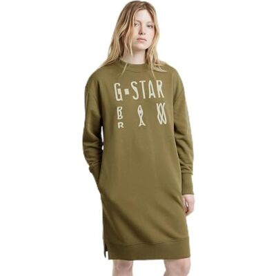 G-STAR RAW Chroma gr sweaterdress långärmad, Grön (antik grön D25041-d797-735), M G-STAR RAW Chroma gr sweaterdress långärmad, Grön (antik grön D25041-d797-735), M