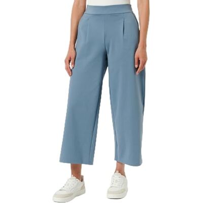 ICHI Dam Ihkate Sus Wide Pa avslappnade byxor, 184215/Blue Mirage, XXL ICHI Dam Ihkate Sus Wide Pa avslappnade byxor, 184215/Blue Mirage, XXL
