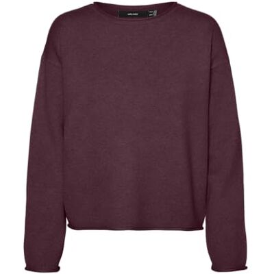 VERO MODA Vmsaba Roll Ls O-hals tröja Ga Noos, Vinprovning, XS VERO MODA Vmsaba Roll Ls O-hals tröja Ga Noos, Vinprovning, XS
