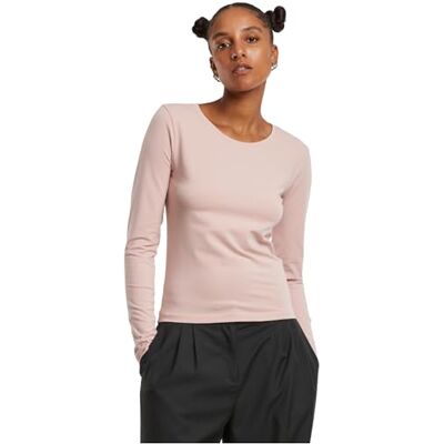 Urban Classics Tb7456-damer basic super smal långärmad t-shirt, puderrosa, XXL dam, Puderrosa, XXL Urban Classics Tb7456-damer basic super smal långärmad t-shirt, puderrosa, XXL dam, Puderrosa, XXL