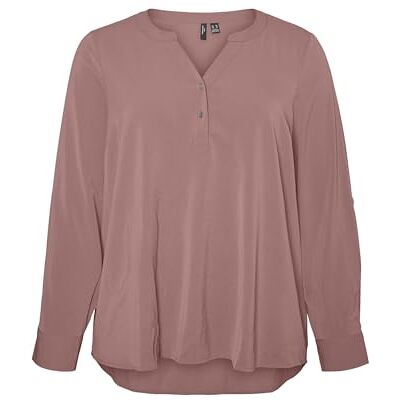 VERO MODA CURVE VMCANI LS TOP WVN GA NOOS CUR, Nostalgi ros, 48 VERO MODA CURVE VMCANI LS TOP WVN GA NOOS CUR, Nostalgi ros, 48
