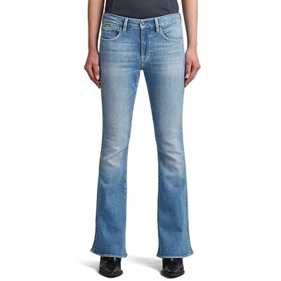 G-STAR RAW G-STAR dam 3301 flare jeans, Flerfärgad (Sun Faded Lake D21290-d441-h438), 28W / 32L G-STAR RAW G-STAR dam 3301 flare jeans, Flerfärgad (Sun Faded Lake D21290-d441-h438), 28W / 32L