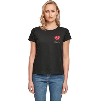 MERCHCODE MC damtoppar turkos med kvinnor varje dag te, normal passform, 100% bomull, XXL, svart, XXL MERCHCODE MC damtoppar turkos med kvinnor varje dag te, normal passform, 100% bomull, XXL, svart, XXL