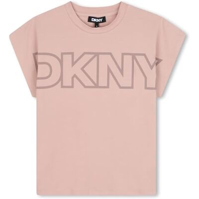 DKNY D62412 t-shirt för flickor, Rosa, 4 år DKNY D62412 t-shirt för flickor, Rosa, 4 år