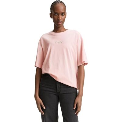TOM TAILOR Denim T-shirt för kvinnor, 34022 – mjuk silverrosa, S TOM TAILOR Denim T-shirt för kvinnor, 34022 – mjuk silverrosa, S