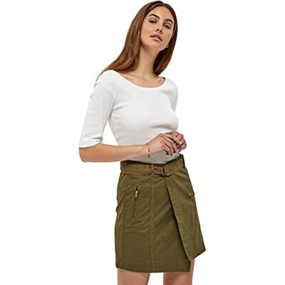 DESIRES Dareen dam ekologisk öppen rygg t-shirt blus, Vitt, XS DESIRES Dareen dam ekologisk öppen rygg t-shirt blus, Vitt, XS