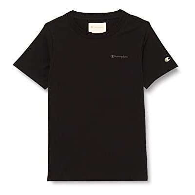 Champion T-shirt för flickor, Eco Future Light Jersey normal S/S, svart, 3-4 År Champion T-shirt för flickor, Eco Future Light Jersey normal S/S, svart, 3-4 År