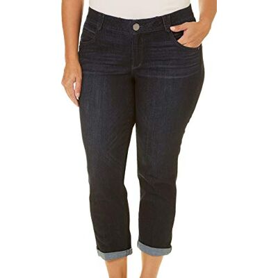 Democracy Ab Solution Crop Jeans för kvinnor Democracy Ab Solution Crop Jeans för kvinnor