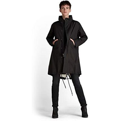 G-STAR RAW Fishtail parka jackor för kvinnor, Flerfärgad (dk black/ecru D19071-C645-A128), L G-STAR RAW Fishtail parka jackor för kvinnor, Flerfärgad (dk black/ecru D19071-C645-A128), L