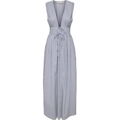 ONLY Onlsiska Life Sl V-hals maxi klänning WVN, Ljus vit, M ONLY Onlsiska Life Sl V-hals maxi klänning WVN, Ljus vit, M