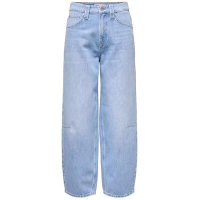 ONLY Onlfrankie Hw ANK Barrel DNM Dot007 Noos, Ljusblå denim, XL / 30L ONLY Onlfrankie Hw ANK Barrel DNM Dot007 Noos, Ljusblå denim, XL / 30L