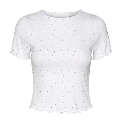 VERO MODA Vmharry Ss O-Neck Top JRS Noos, Snövit, L VERO MODA Vmharry Ss O-Neck Top JRS Noos, Snövit, L