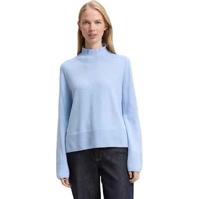 TOM TAILOR damtröja, 34910 – Light Fjord Blue Melange, 3XL TOM TAILOR damtröja, 34910 – Light Fjord Blue Melange, 3XL