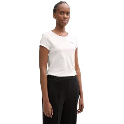 TOM TAILOR Denim dam 1046854 t-shirt, 10332-Off Vit, XXL, 10332 Benvit, XXL TOM TAILOR Denim dam 1046854 t-shirt, 10332-Off Vit, XXL, 10332 Benvit, XXL